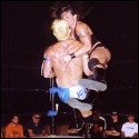 Crossbody block off the ropes by ODB.