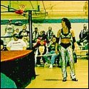 Brandi prepares to enter the ring for her match against TheDiva.