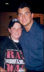 A wide-eyed Shane McMahon is thrilled to have his picture taken with Jade!