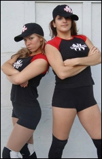 Valentina with her NY Knockouts partner, Nikki T.